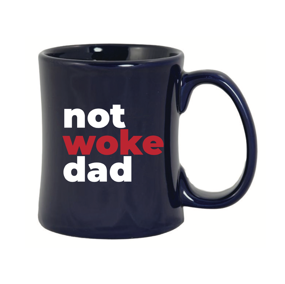 Not Woke Dad Diner Coffee Mug